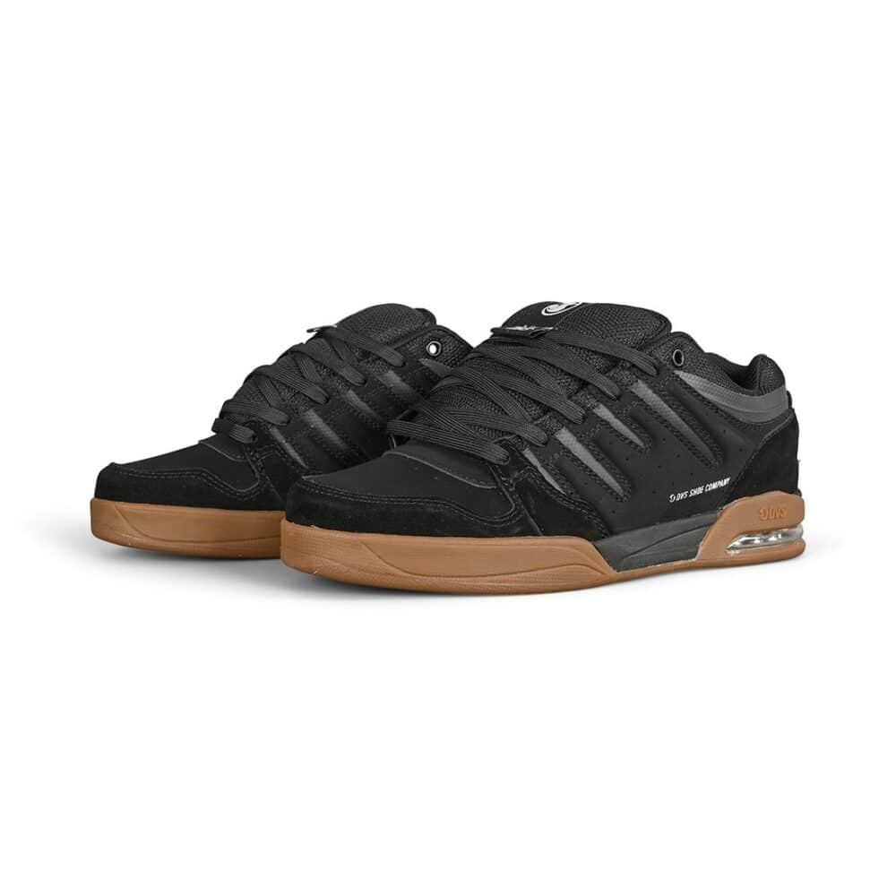 DVS Tycho Skate Shoes - Black-Black-Gum