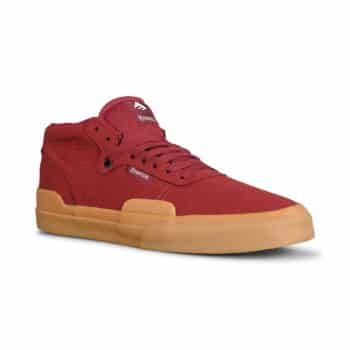 Emerica Pillar Mid-Top Skate Shoes - Burgundy