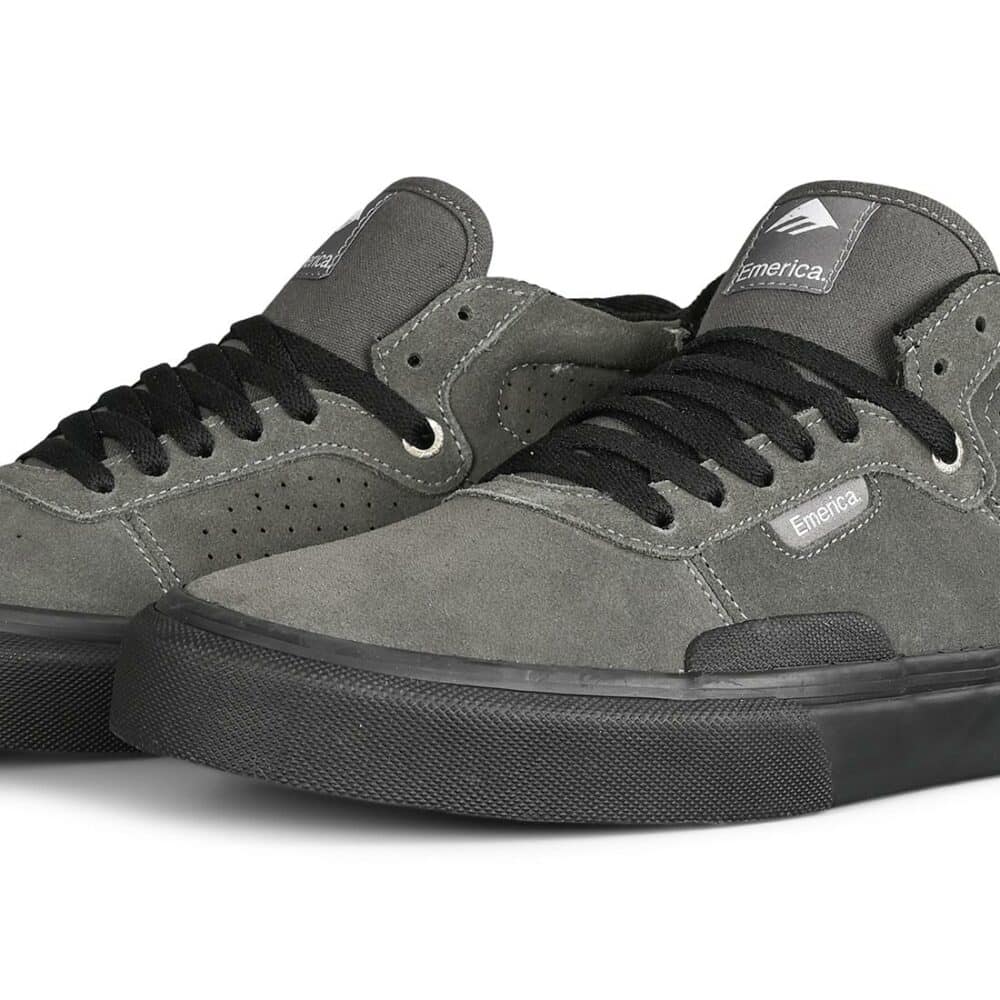 Emerica Pillar Mid-Top Skate Shoes - Grey/Black