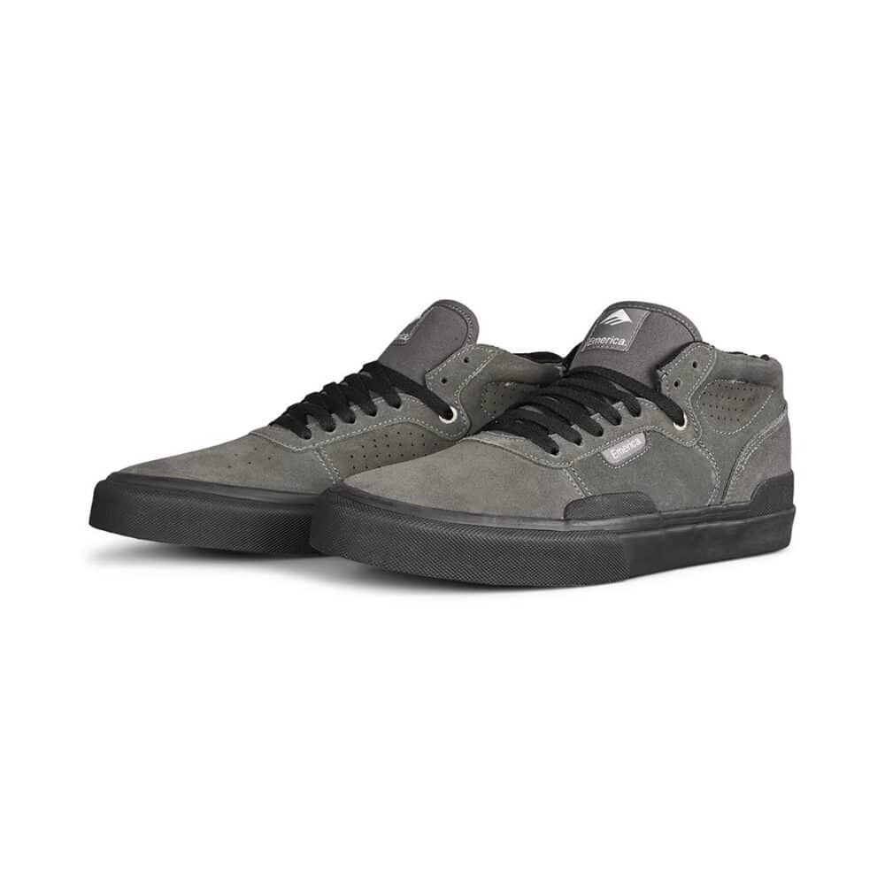 Emerica Pillar Mid-Top Skate Shoes - Grey/Black