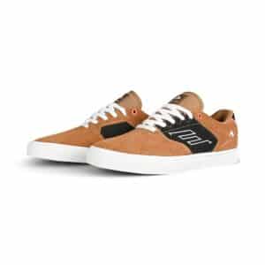 Emerica The Low Vulc Skate Shoes - Brown/Black