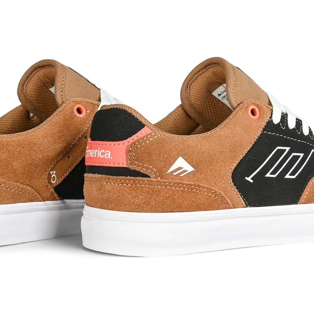 Emerica The Low Vulc Skate Shoes - Brown/Black