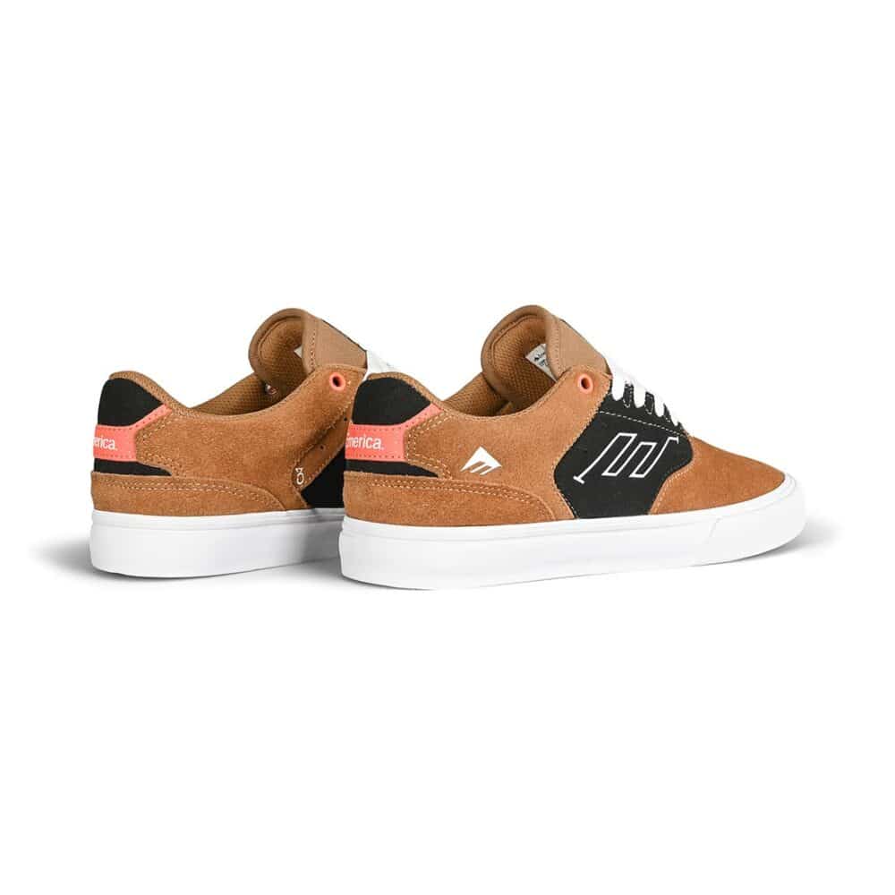 Emerica The Low Vulc Skate Shoes - Brown/Black