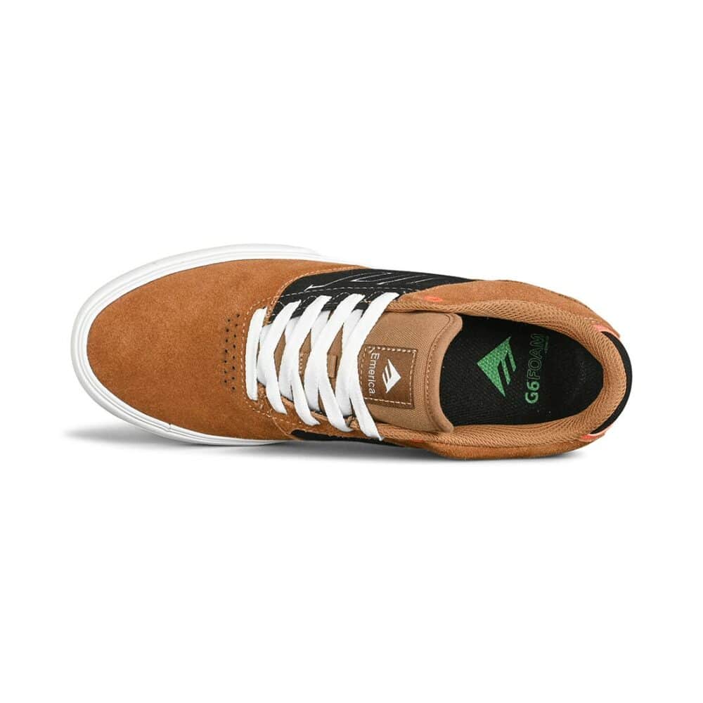 Emerica The Low Vulc Skate Shoes - Brown/Black