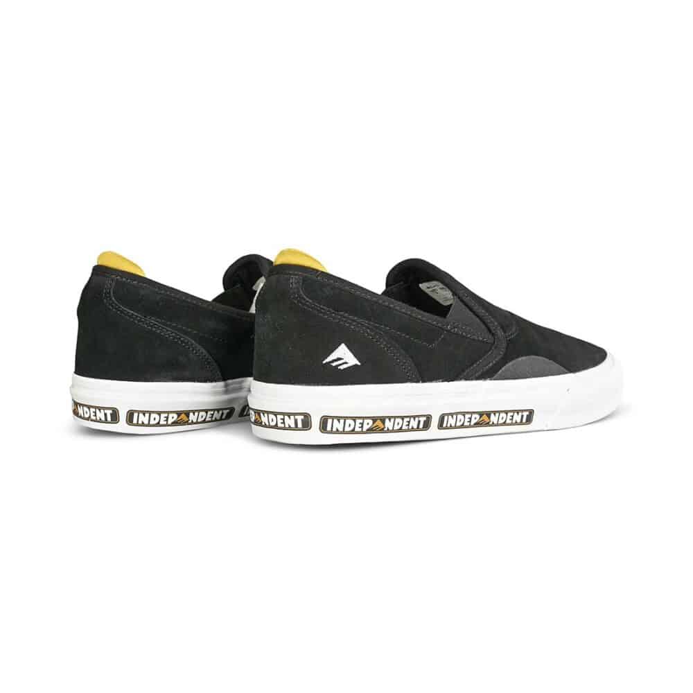 Emerica x Independent Wino G6 Slip-On Skate Shoes - Black