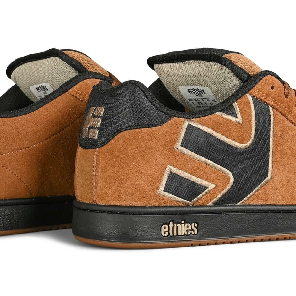 Etnies Fader Skate Shoes - Brown-Black-Tan