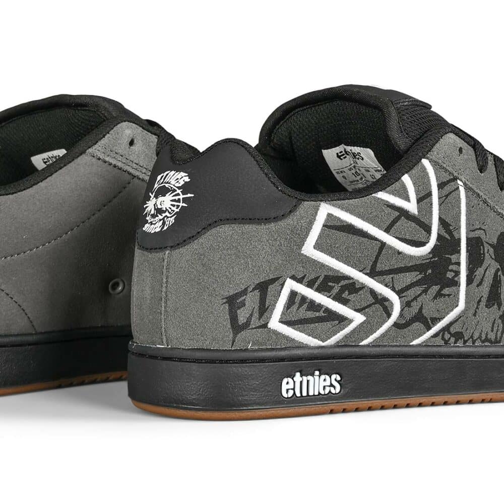 Etnies Fader Skate Shoes - Grey/Black/White