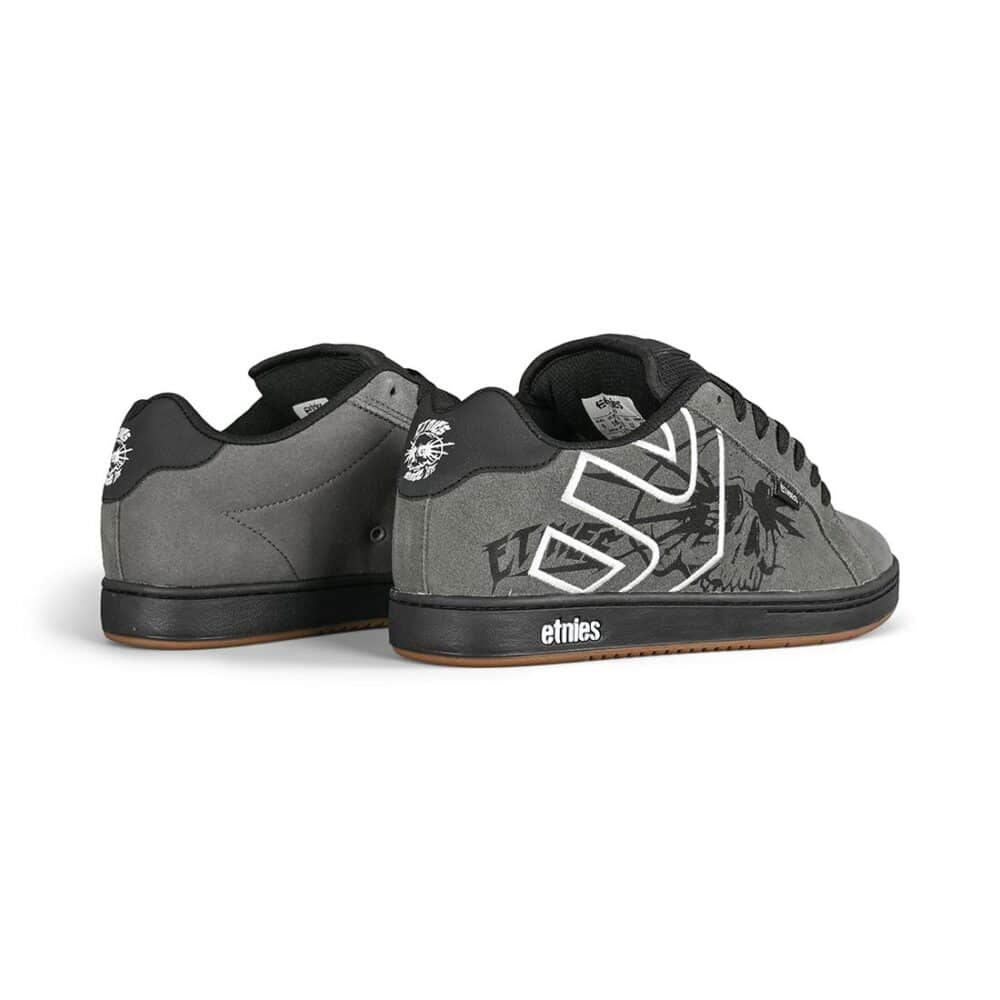 Etnies Fader Skate Shoes - Grey/Black/White