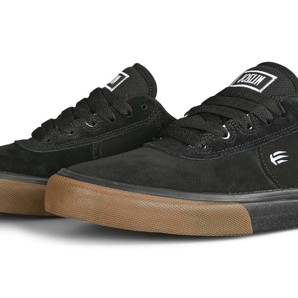 Etnies Joslin Vulc Skate Shoes - Black/Gum/Silver