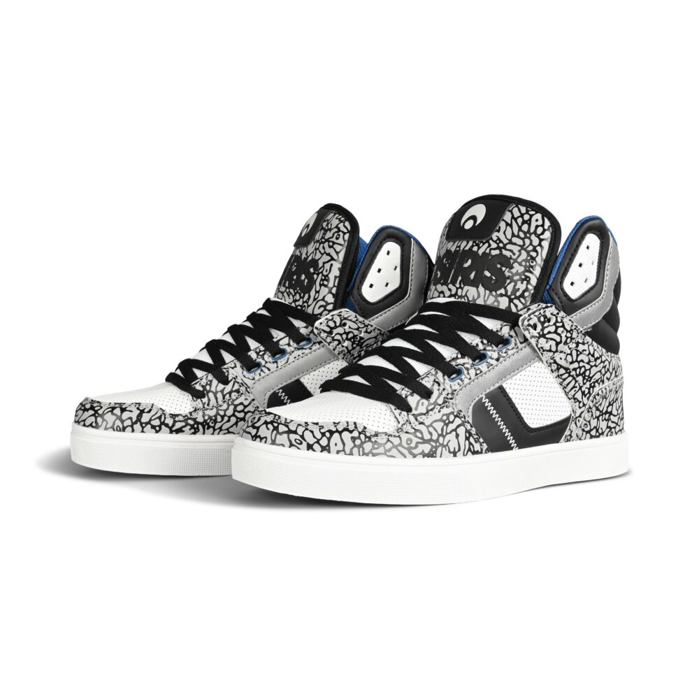 Osiris Clone High Top Shoes - Elephant/Black/White