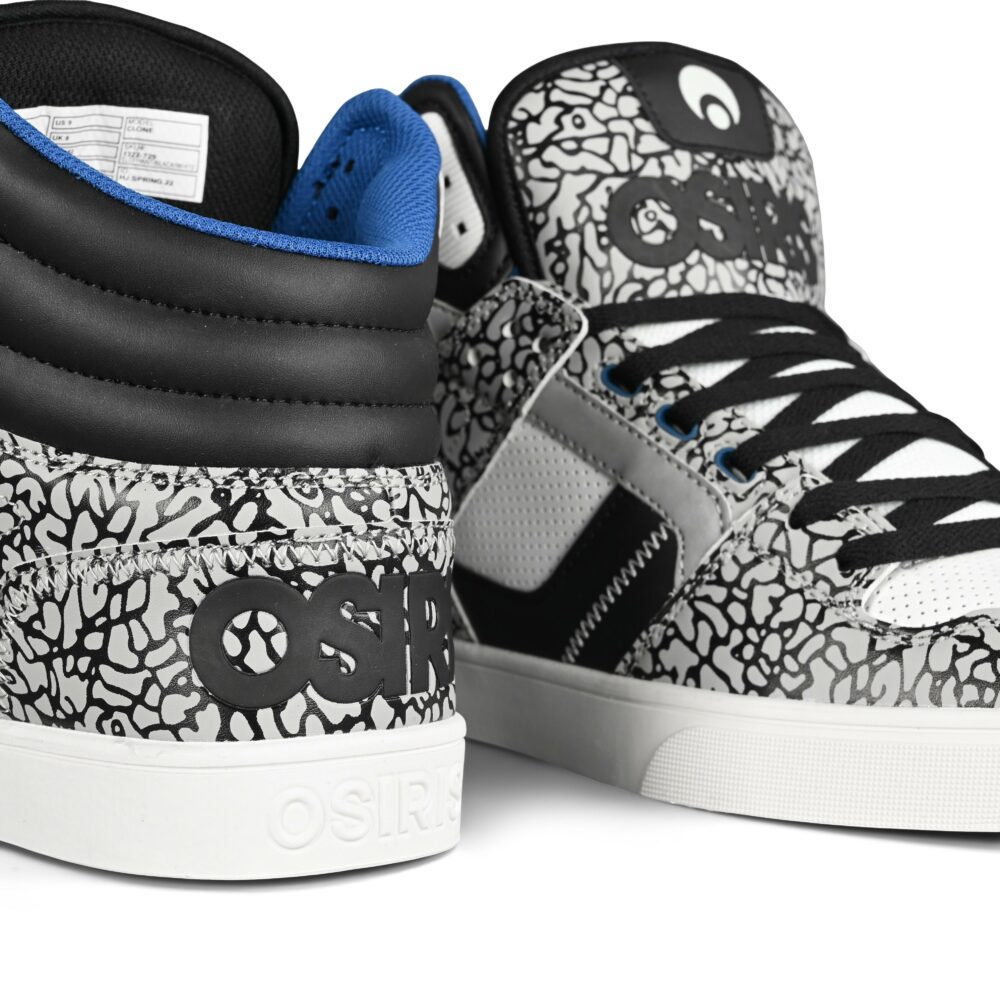 Osiris Clone High Top Shoes - Elephant/Black/White