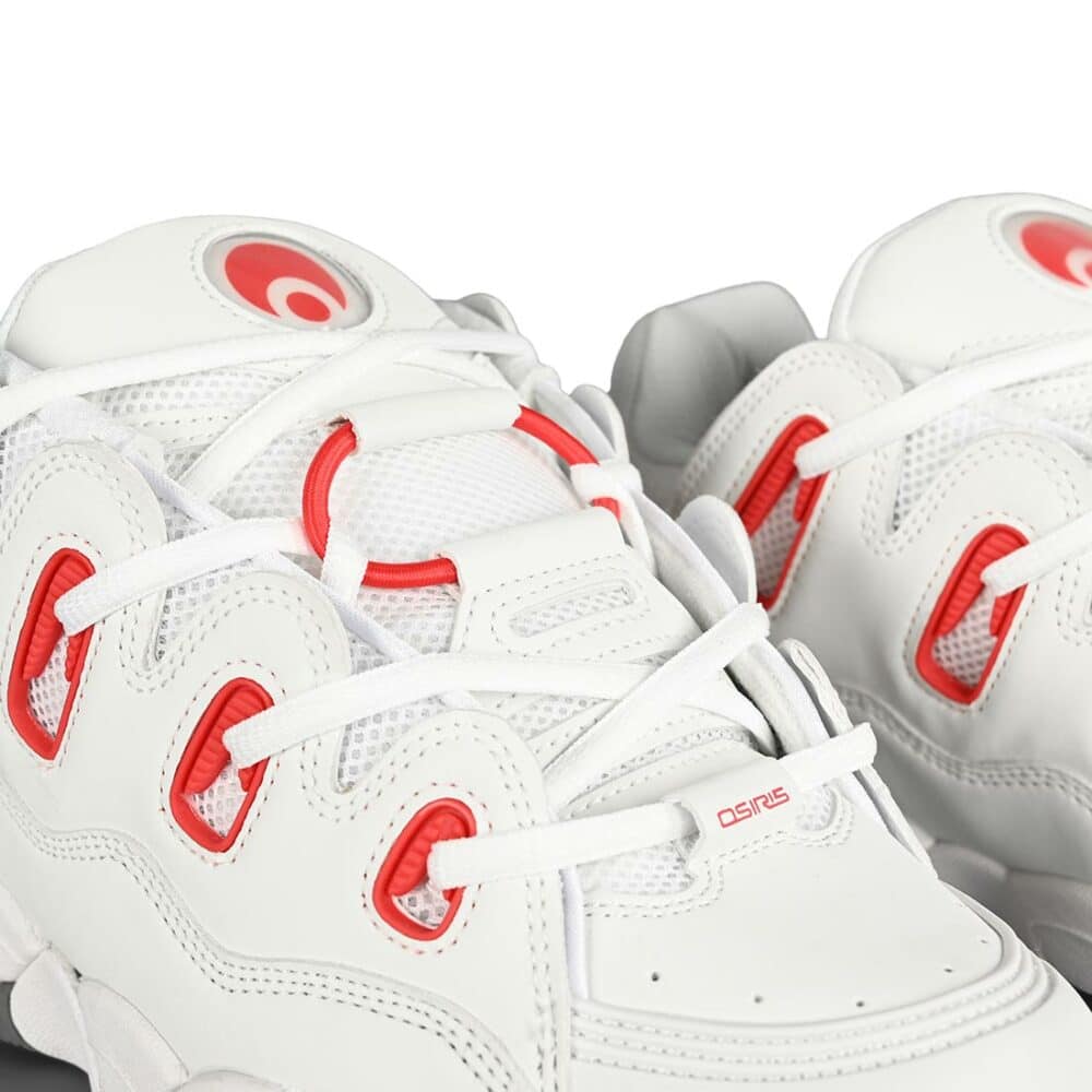 Osiris D3 OG Skate Shoes - White/Red/Grey