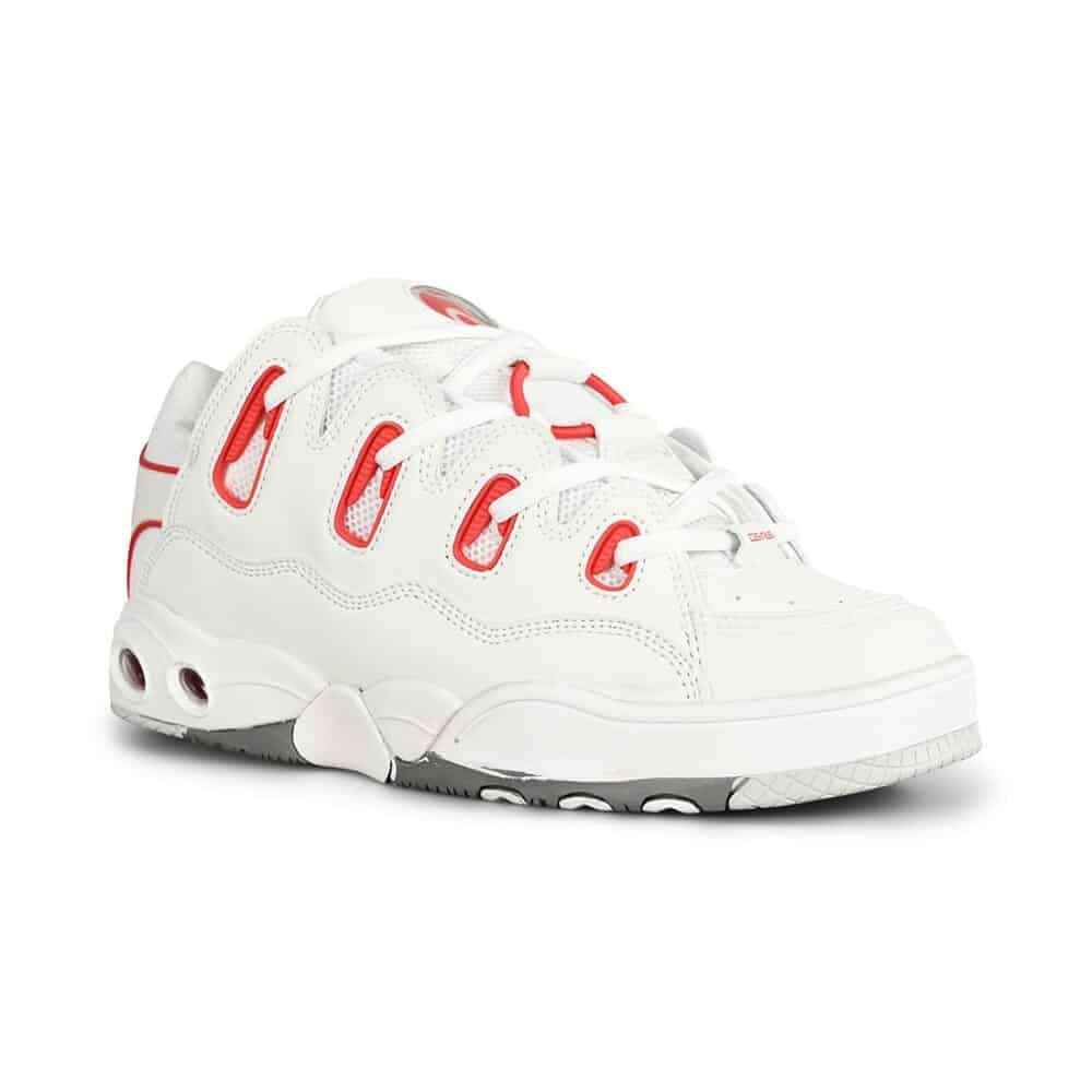 Osiris D3 OG Skate Shoes - White/Red/Grey