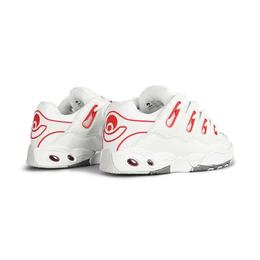 Osiris D3 OG Skate Shoes - White/Red/Grey