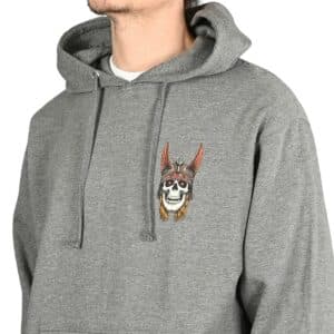 Powell Peralta Andy Anderson Skull Pullover Hoodie - Grey Heather