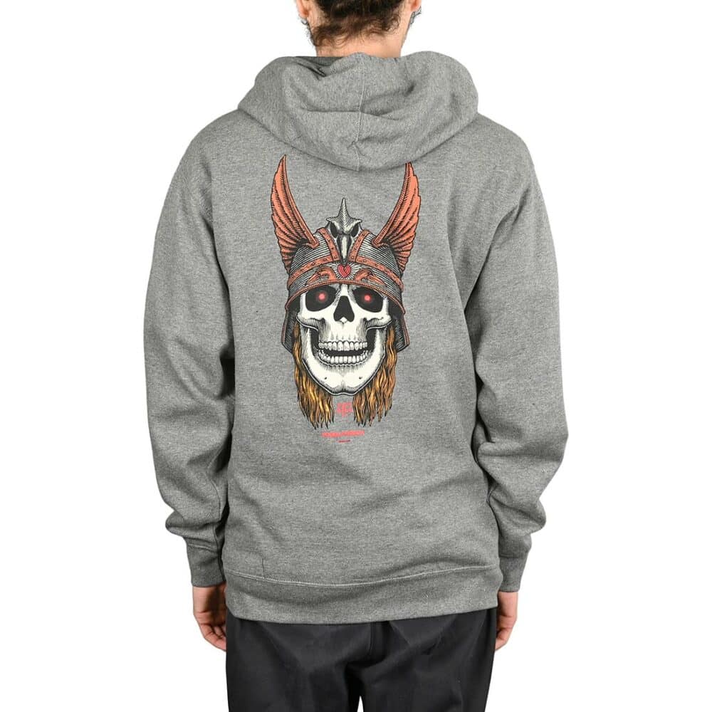 Powell Peralta Andy Anderson Skull Pullover Hoodie - Grey Heather