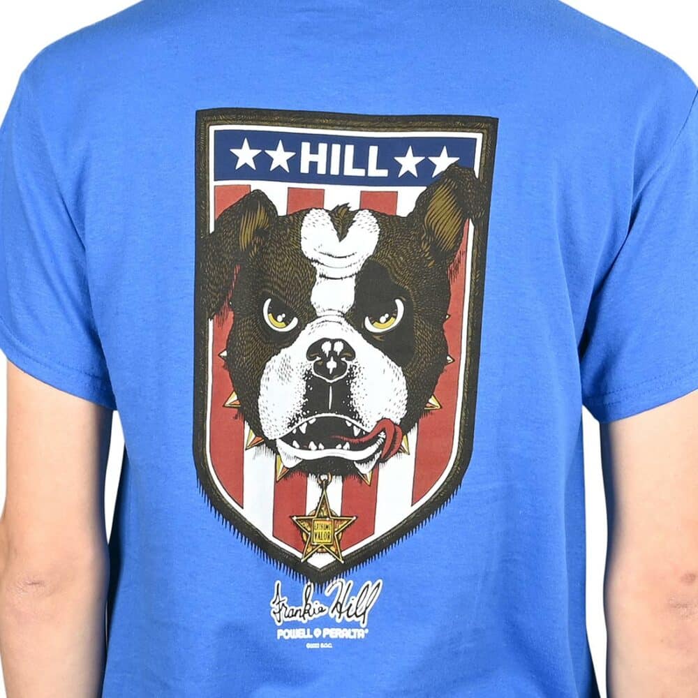 Powell Peralta Frankie Hill Bulldog S/S T-Shirt - Royal Blue