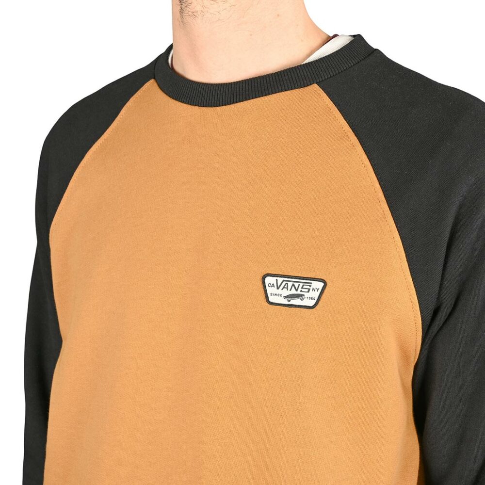 Vans Rutland III Pullover Crew Sweater - Bone Brown/Black