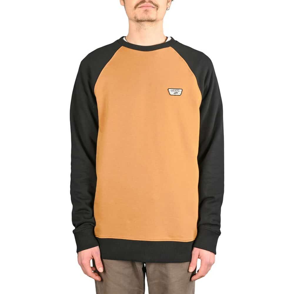 Vans Rutland III Pullover Crew Sweater - Bone Brown/Black