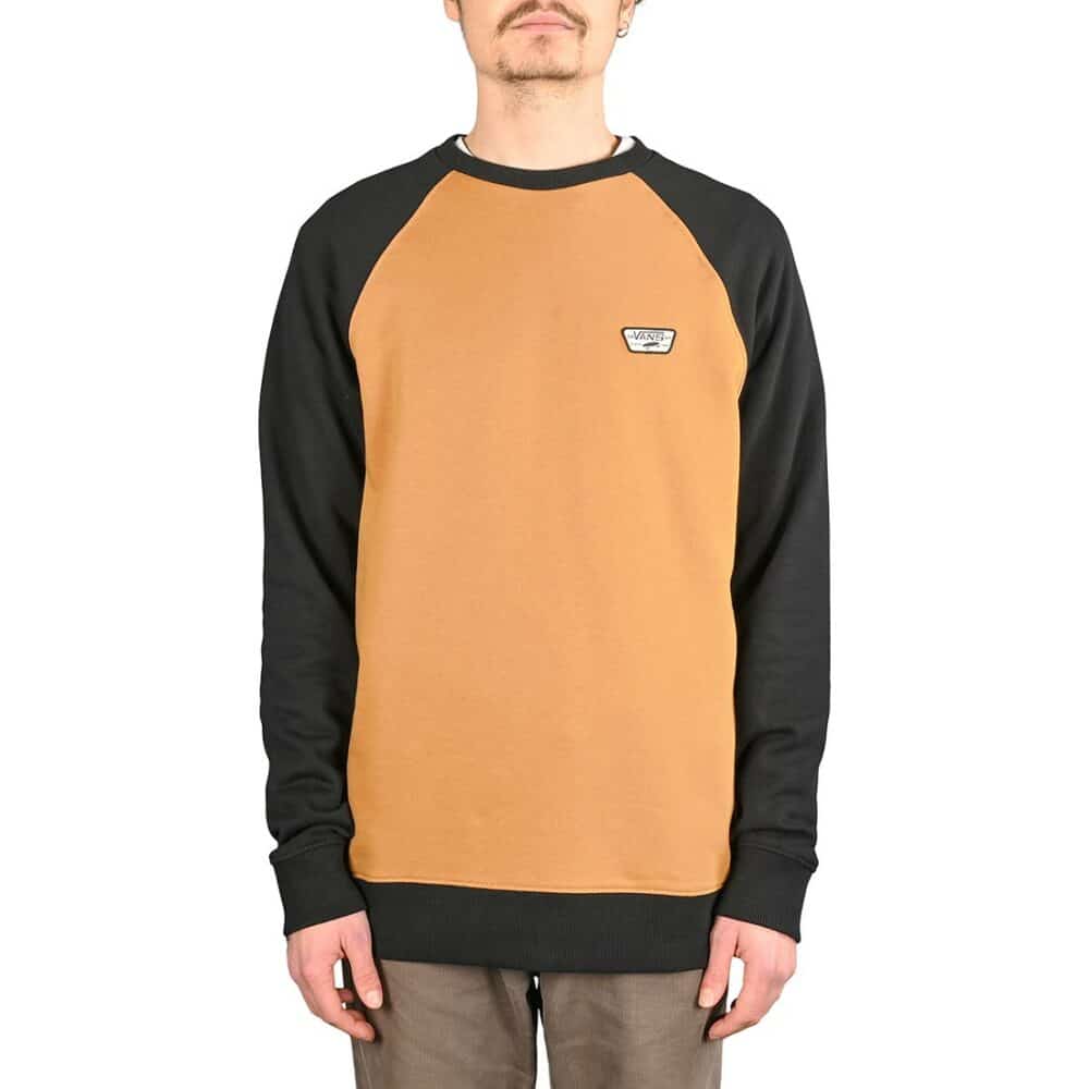 Vans Rutland III Pullover Crew Sweater - Bone Brown/Black