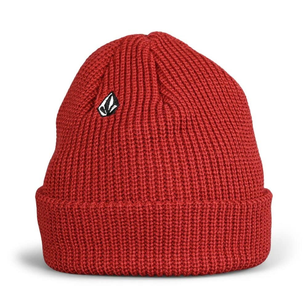 Volcom Full Stone Beanie Hat - Deep Red