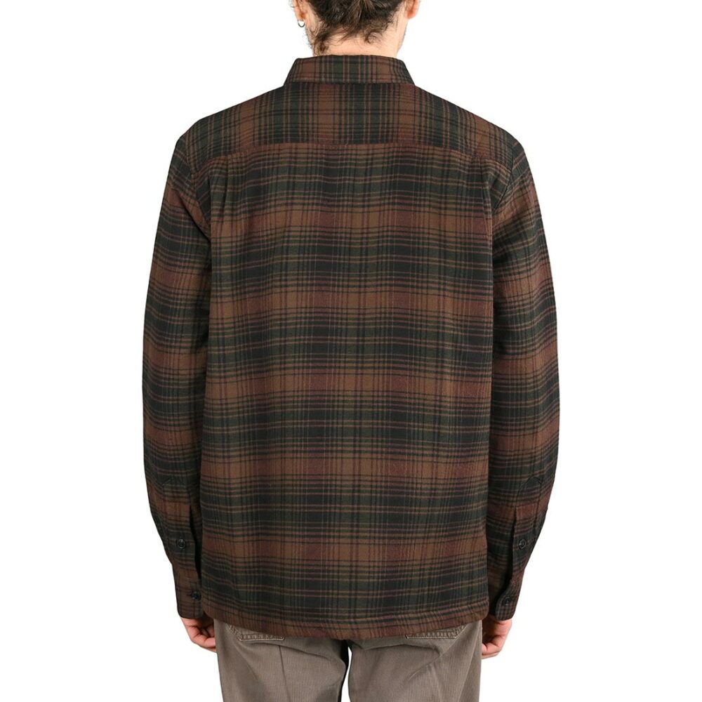 Volcom Overstoned Flannel L/S Overshirt - Mahogany