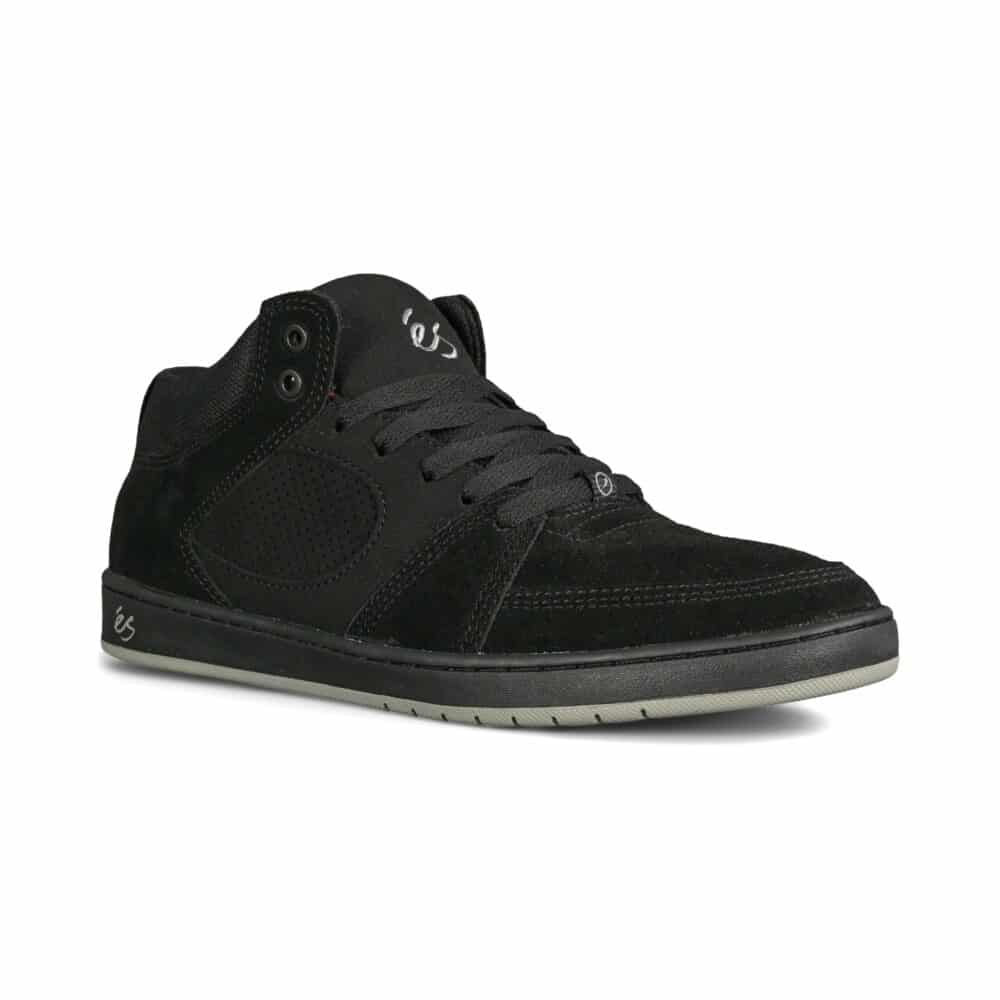 eS Accel Slim Mid Skate Shoes - Black/Red/Grey