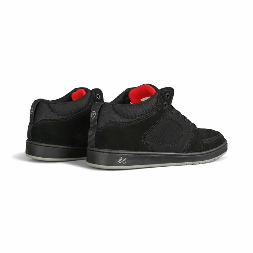 eS Accel Slim Mid Skate Shoes - Black/Red/Grey