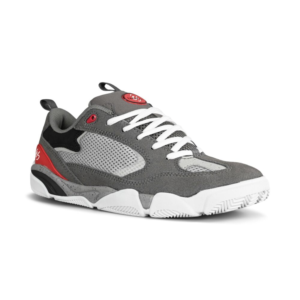 eS Quattro Plus Skate Shoes - Grey/Red