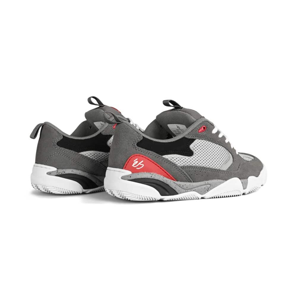 eS Quattro Plus Skate Shoes - Grey/Red