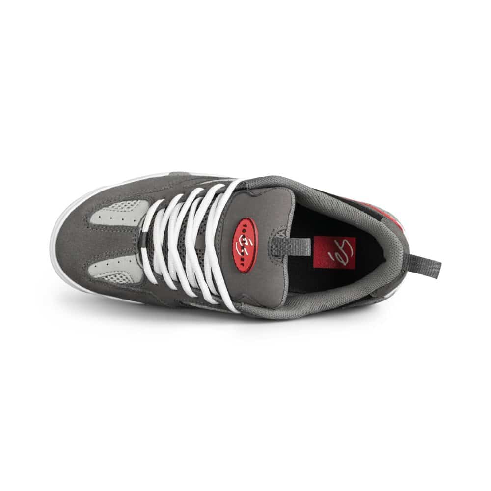 eS Quattro Plus Skate Shoes - Grey/Red