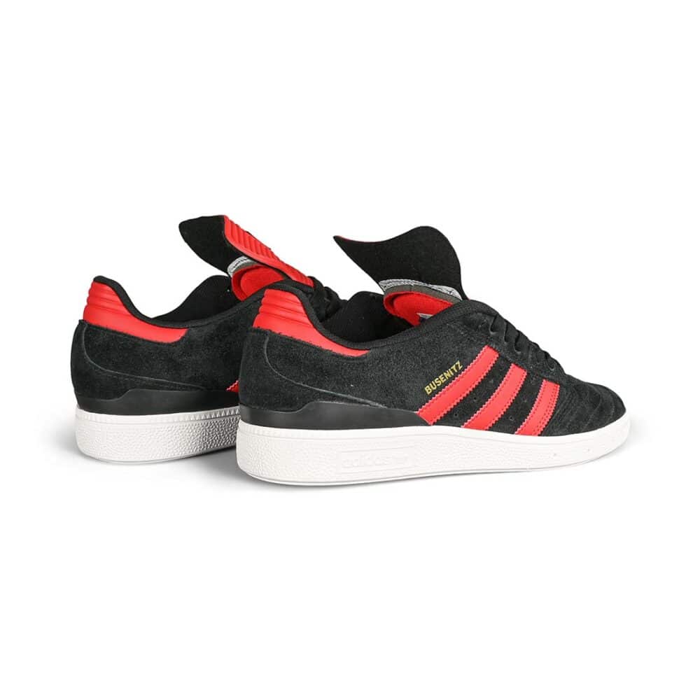 Adidas Busenitz Skate Shoes - Core Black/Scarlett/Gold Metallic