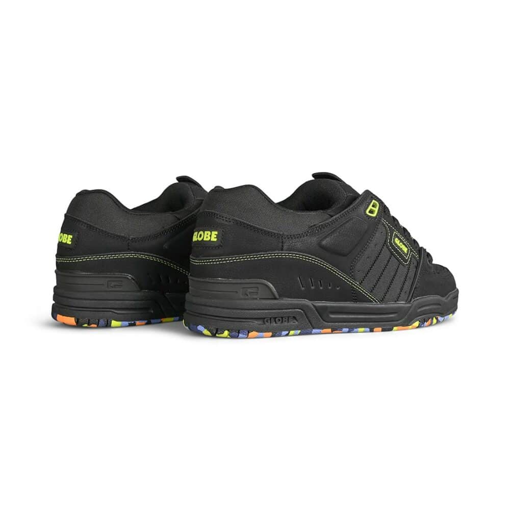 Globe Fusion Skate Shoes - Black/Lime/Mosaic