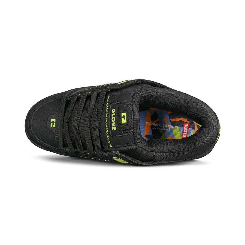 Globe Fusion Skate Shoes - Black/Lime/Mosaic