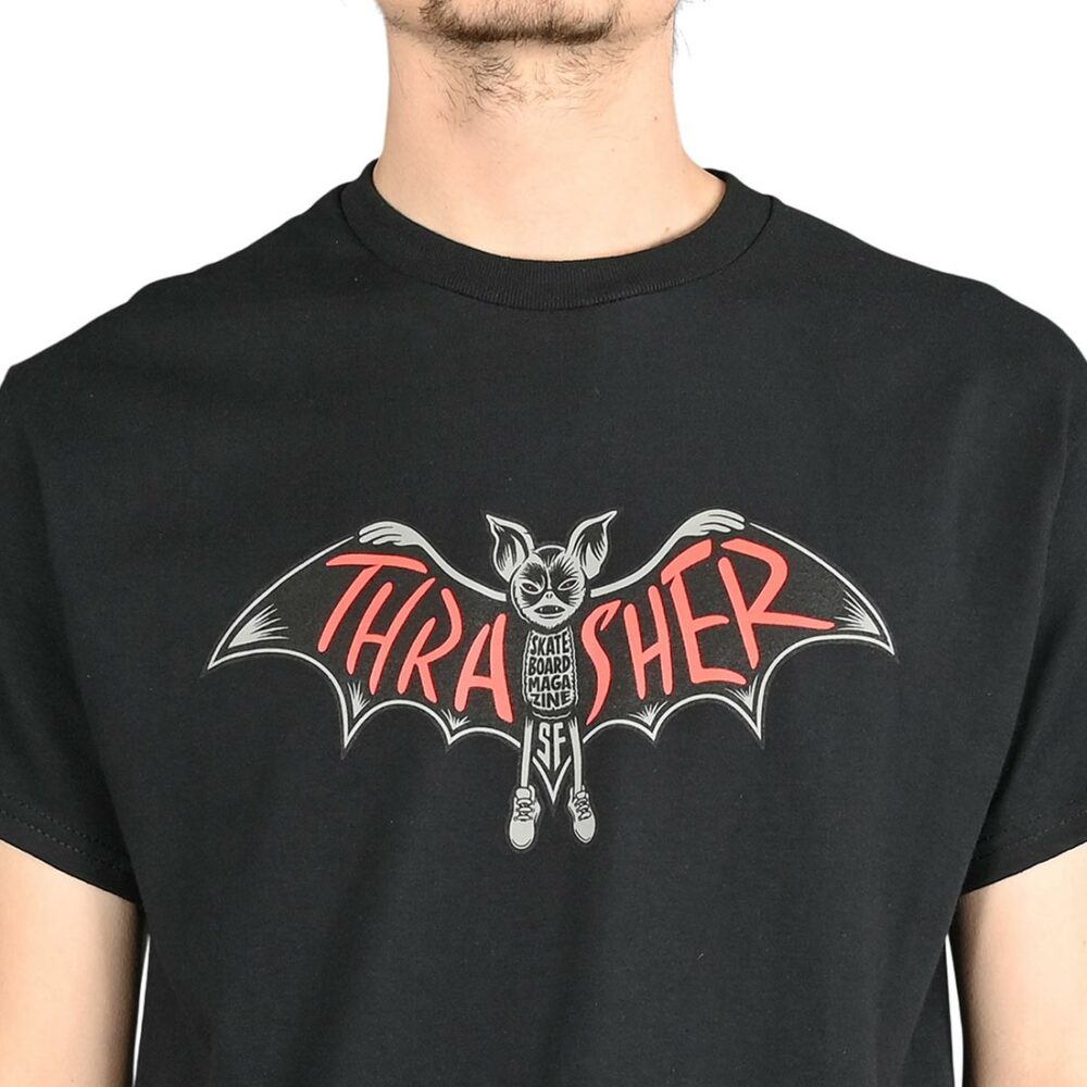 Thrasher Bat S/S T-Shirt - Black