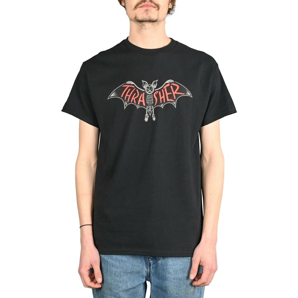 Thrasher Bat S/S T-Shirt - Black