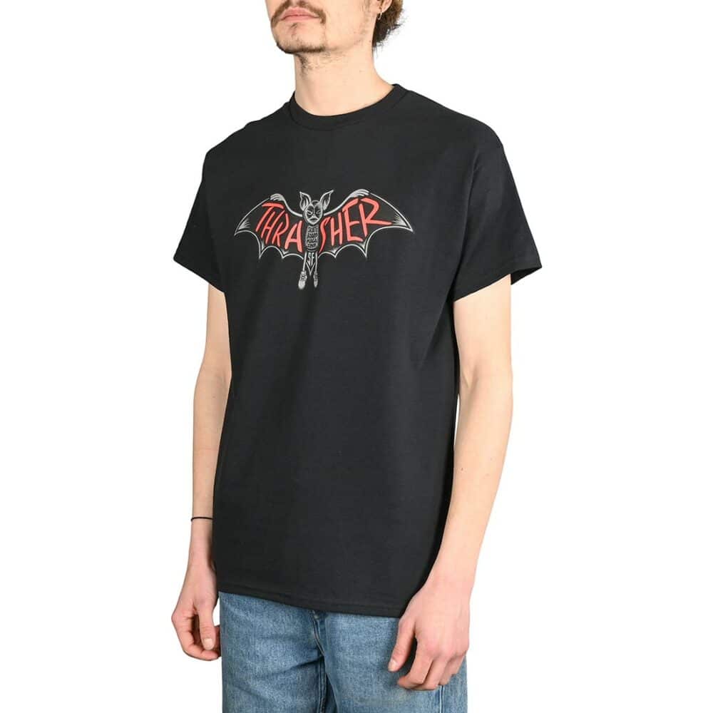 Thrasher Bat S/S T-Shirt - Black