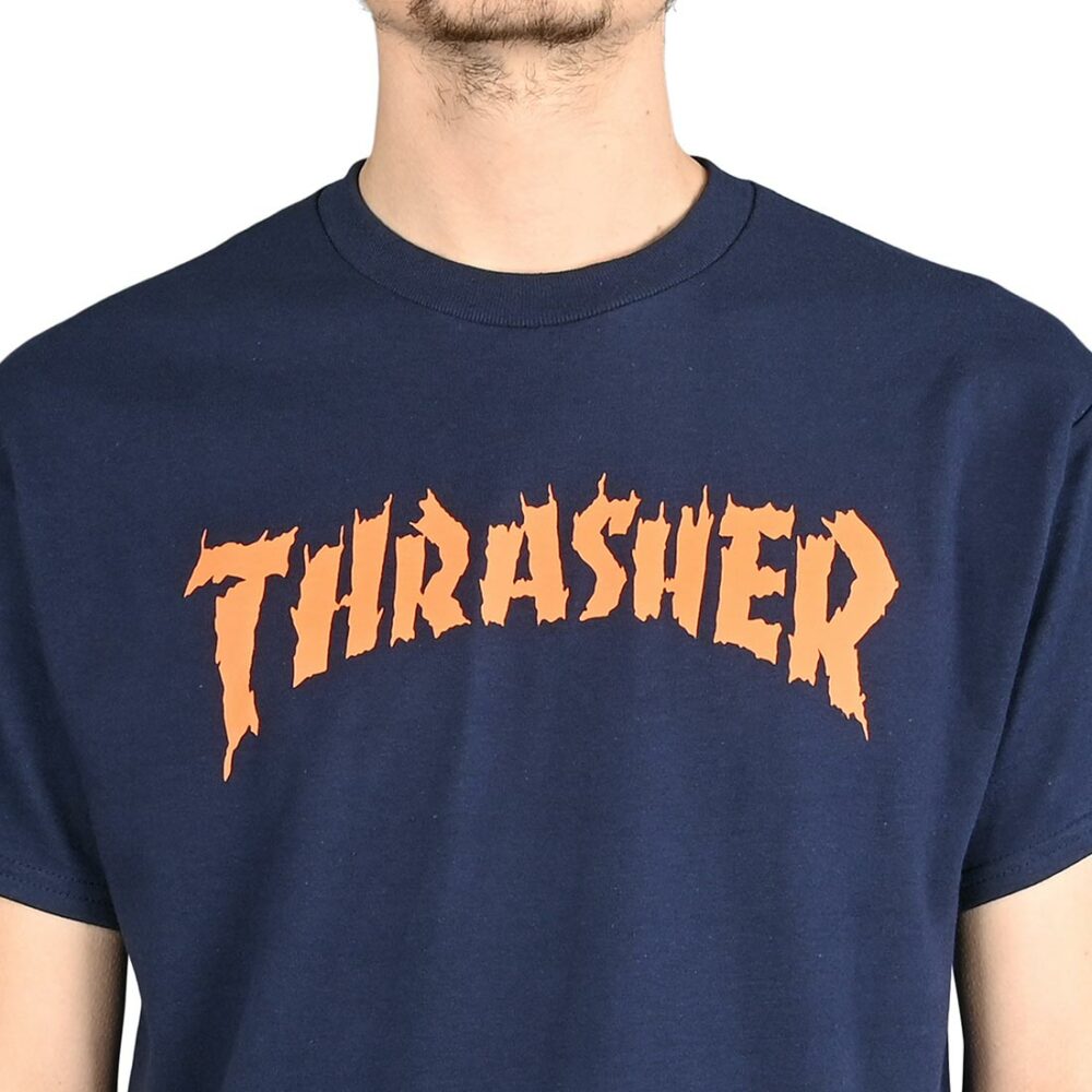 Thrasher Burn It Down S/S T-Shirt - Navy