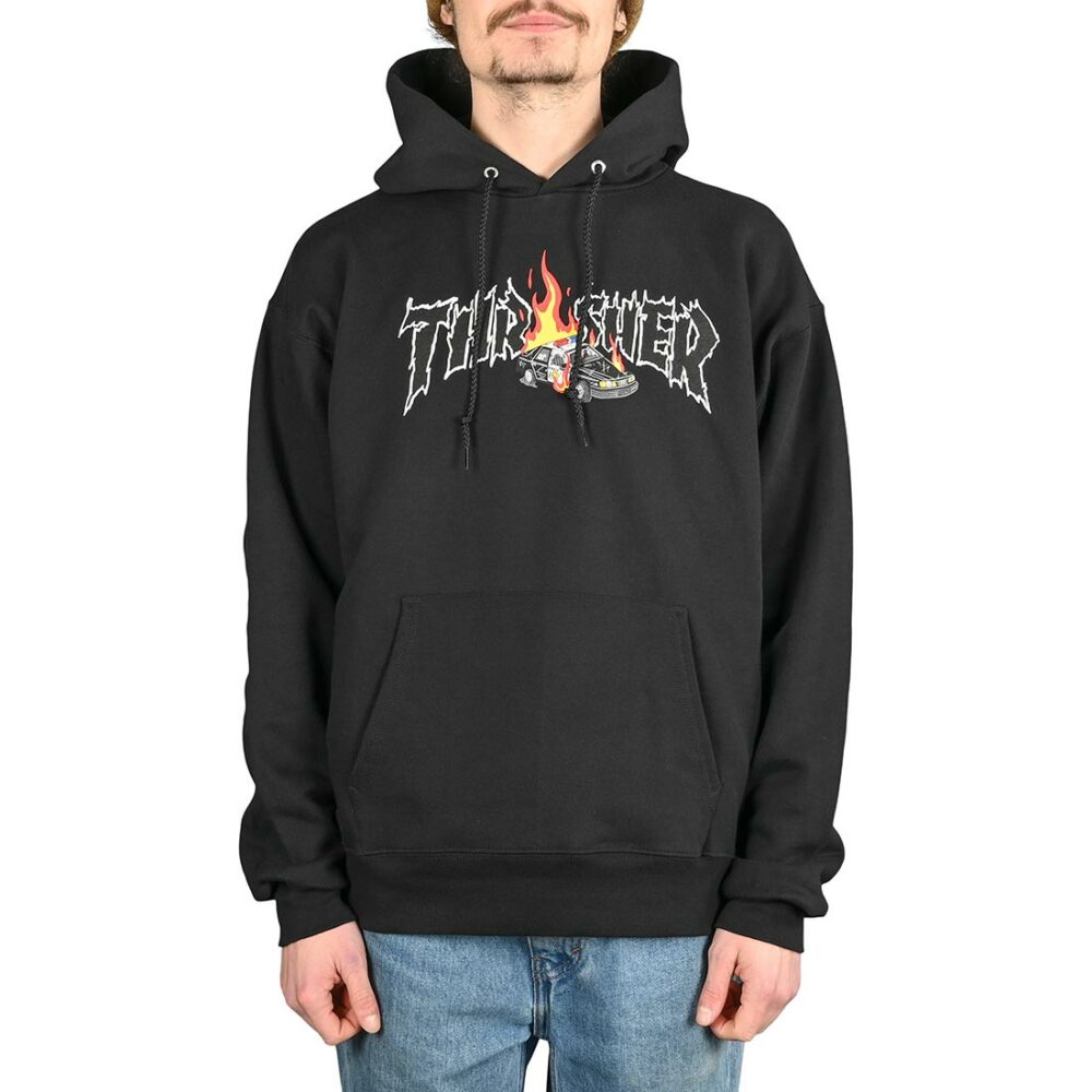 Thrasher Cop Car Pullover Hoodie - Black