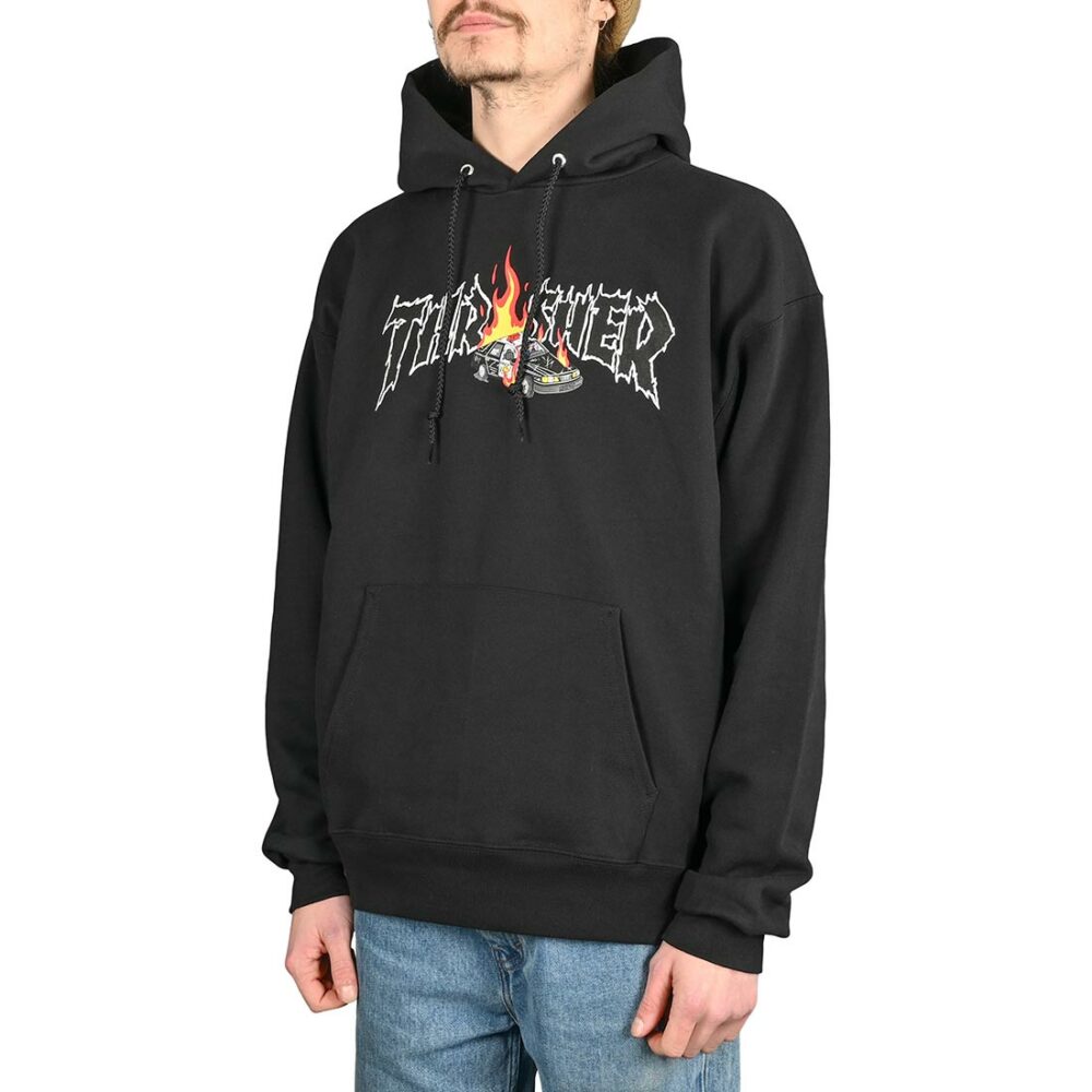 Thrasher Cop Car Pullover Hoodie - Black