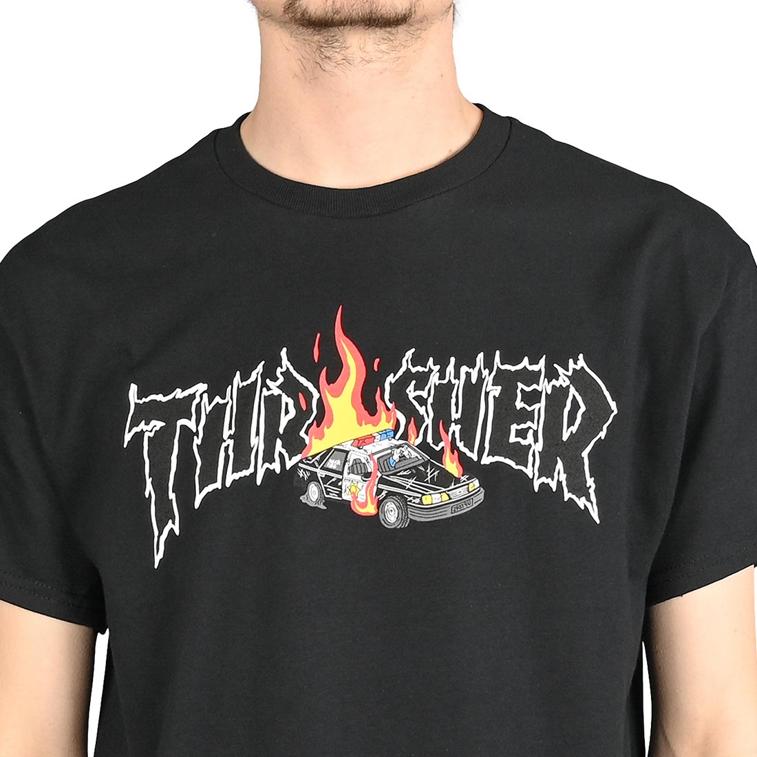 Thrasher Cop Car S/S T-Shirt - Black - Supereight