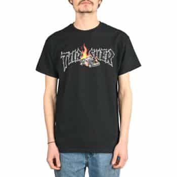 Thrasher Cop Car S/S T-Shirt - Black