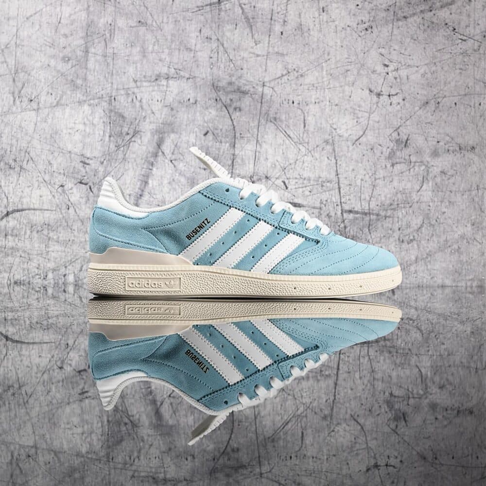 Adidas Busenitz Skate Shoes - Pre Blue/White/Cloud White