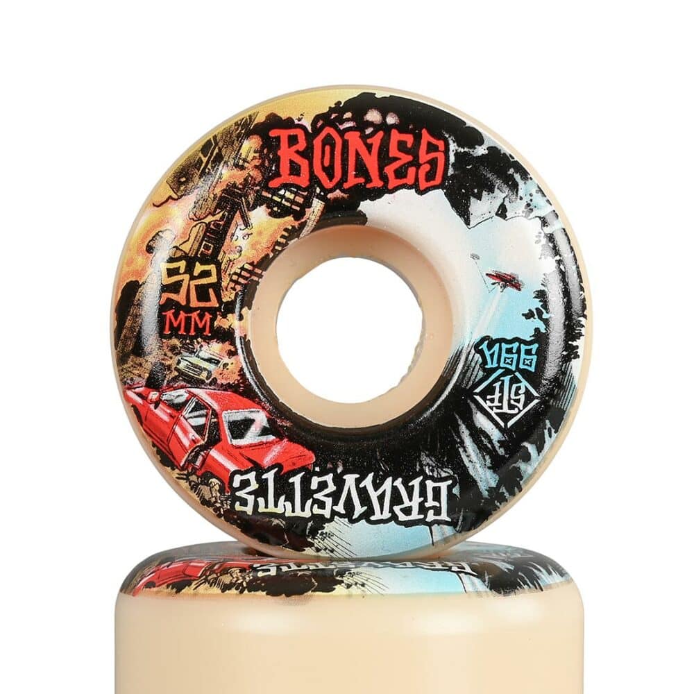 Bones Gravette Heaven & Hell STF V2 Locks 99a 52mm Skateboard Wheels