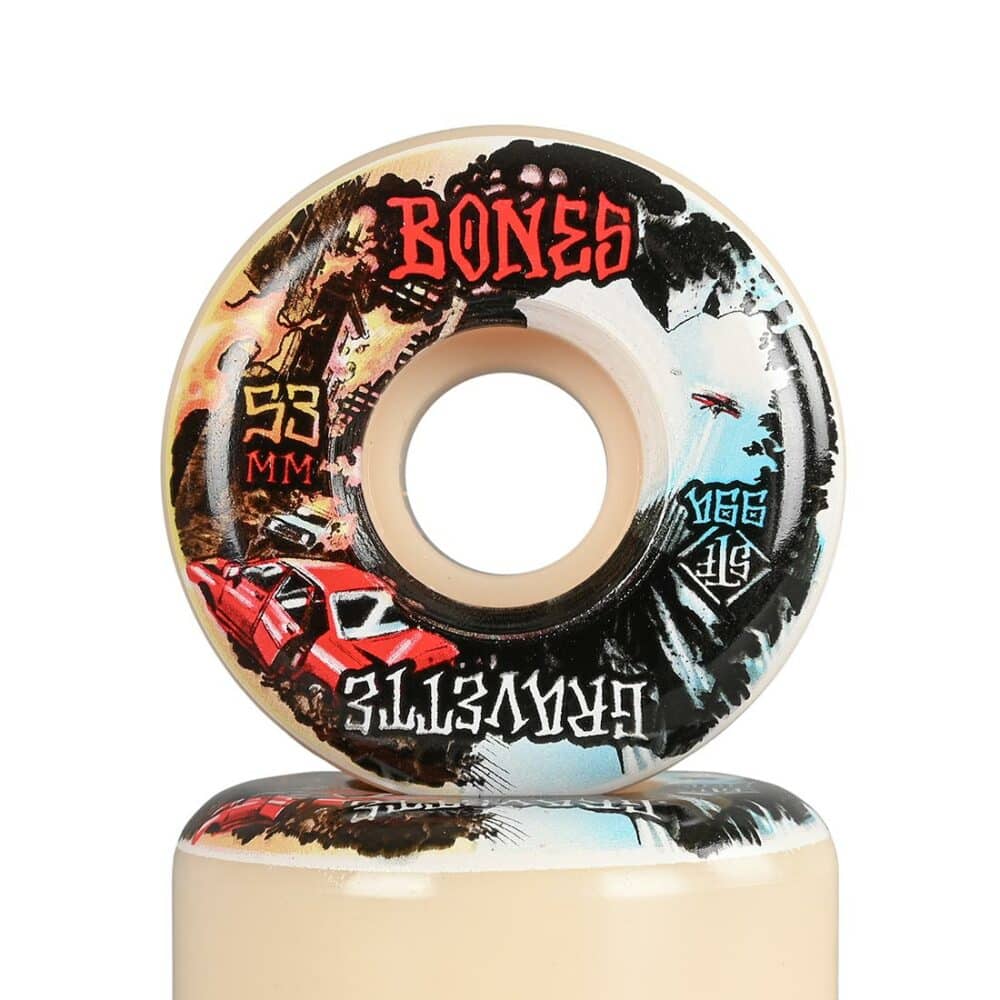 Bones Gravette Heaven & Hell STF V2 Locks 99a 53mm Skateboard Wheels