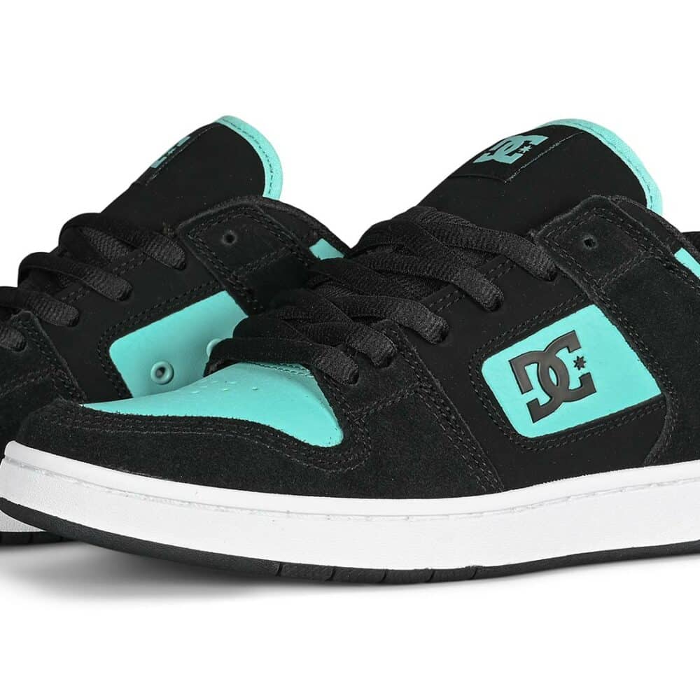 DC Manteca 4 Skate Shoes - Black/Blue Atoll