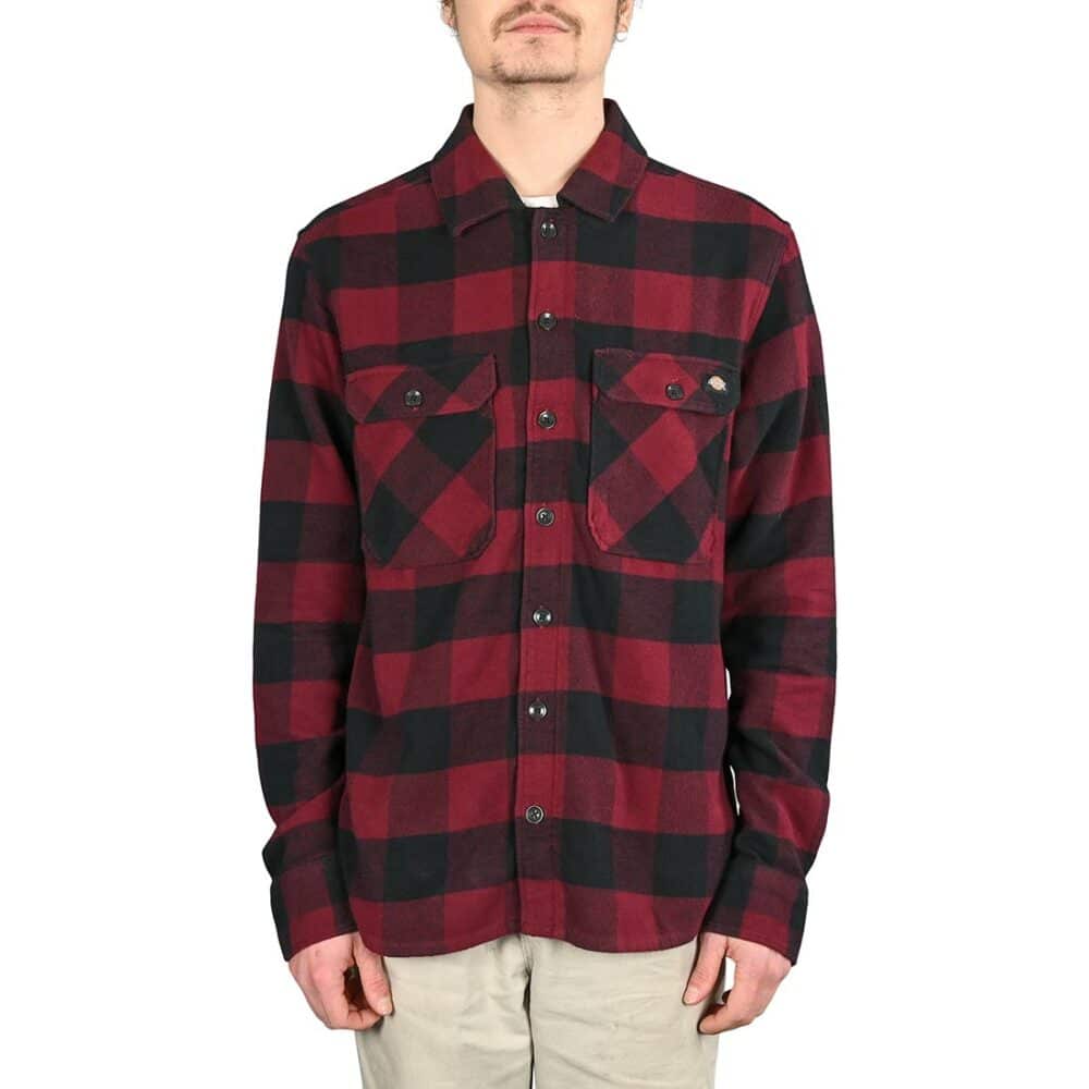 Dickies New Sacramento L/S Shirt - Maroon