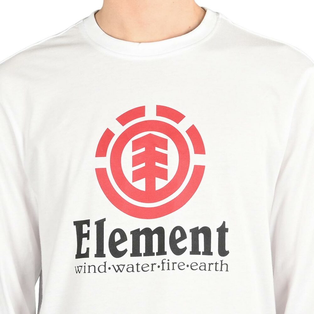 Element Vertical L-S T-Shirt - White