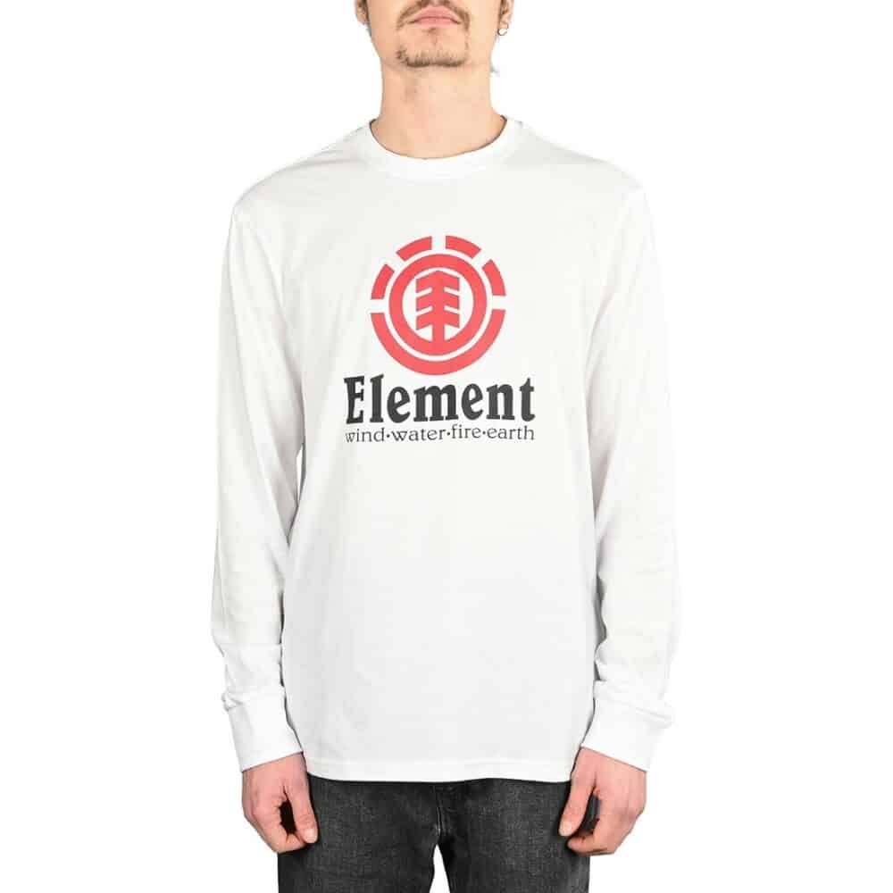 Element Vertical L-S T-Shirt - White