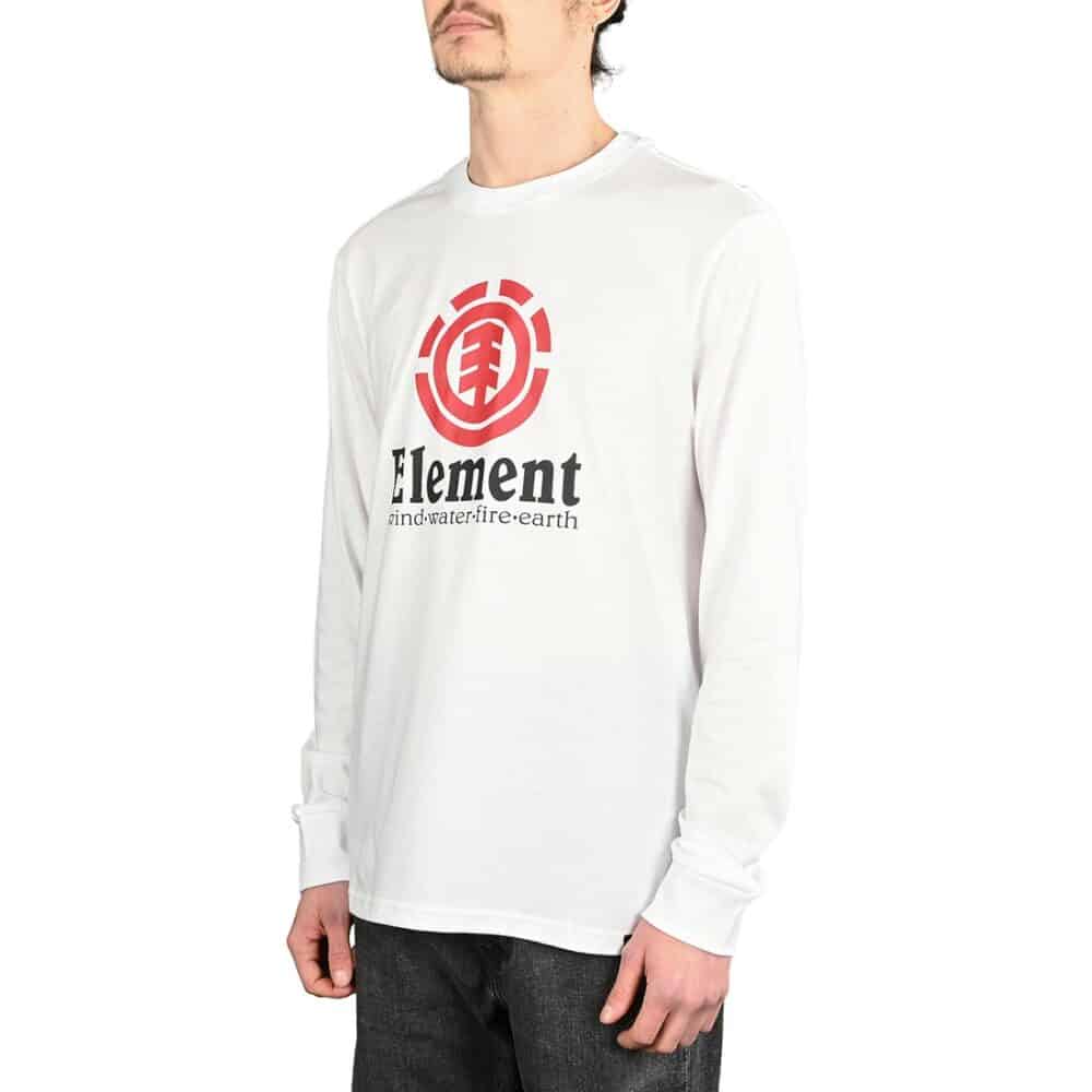 Element Vertical L-S T-Shirt - White